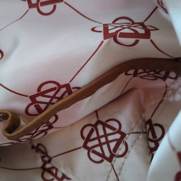 THE PIAZZO COLLECTION Piazza Pebble Grain Leather Multi-Compartment Top Zip Tan - Picture 5 of 5